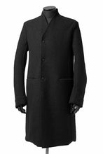 Load image into Gallery viewer, daub RAW EDGE COAT / VIRGIN WOOL (BLACK)