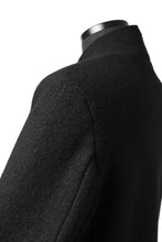 Load image into Gallery viewer, daub RAW EDGE COAT / VIRGIN WOOL (BLACK)