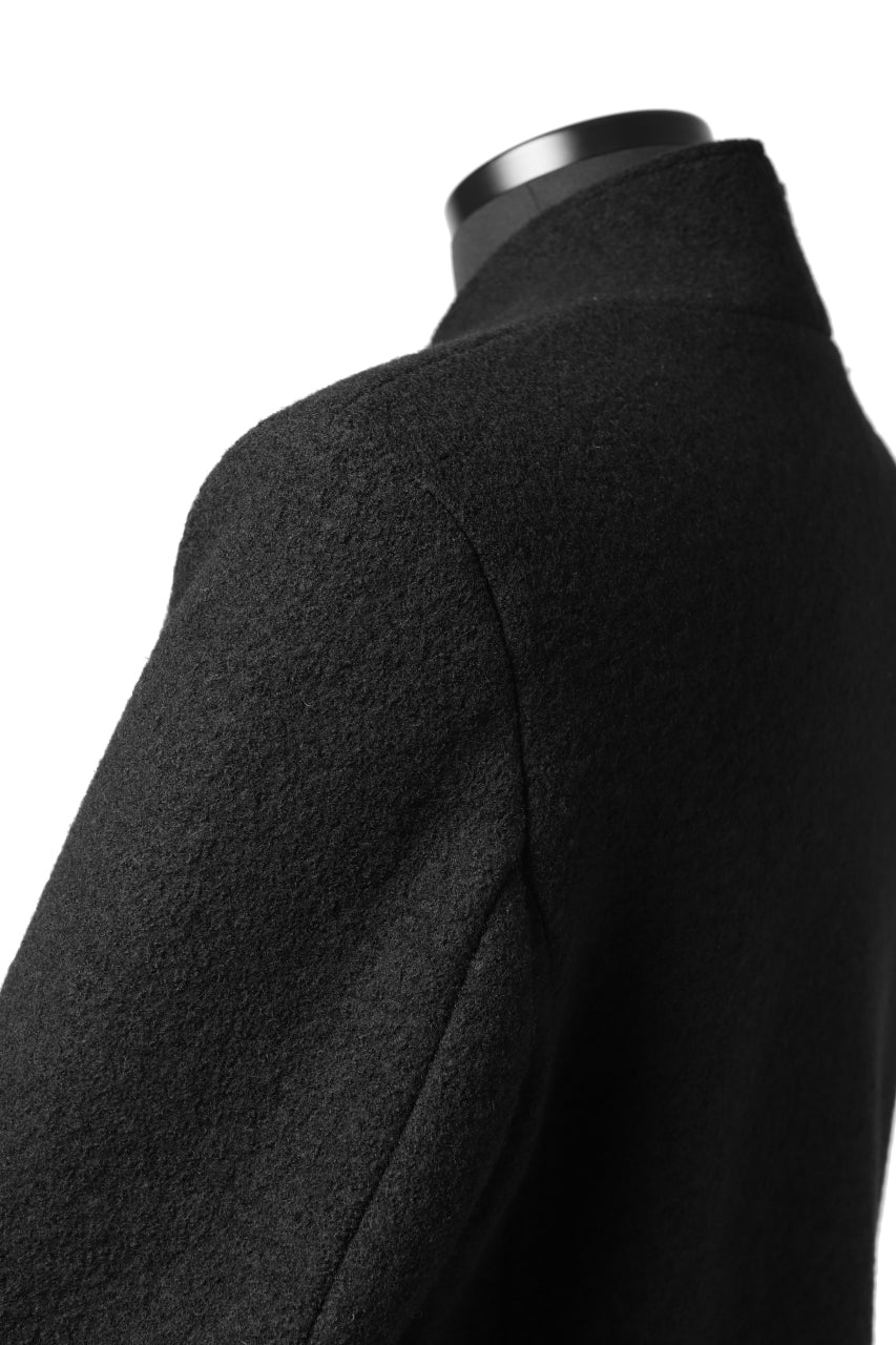 Load image into Gallery viewer, daub RAW EDGE COAT / VIRGIN WOOL (BLACK)