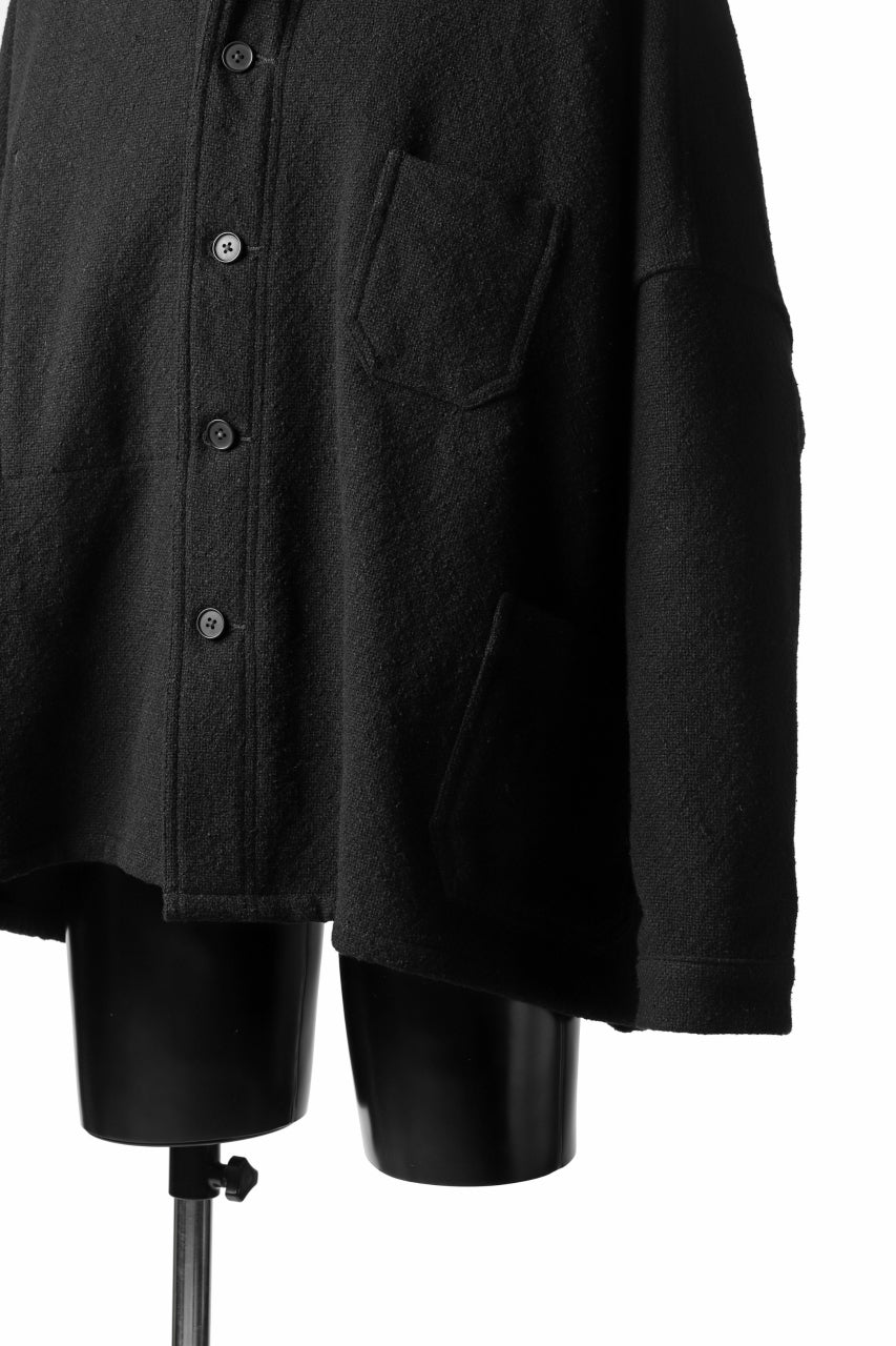 画像をギャラリービューアに読み込む, KLASICA CHEVAL WORK JACKET / WOOLxSILK BOLD DUNGAREES (BLACK)
