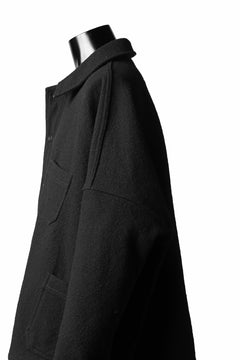 画像をギャラリービューアに読み込む, KLASICA CHEVAL WORK JACKET / WOOLxSILK BOLD DUNGAREES (BLACK)