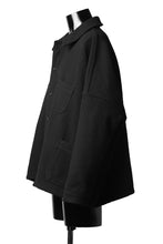 画像をギャラリービューアに読み込む, KLASICA CHEVAL WORK JACKET / WOOLxSILK BOLD DUNGAREES (BLACK)