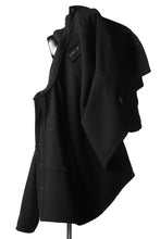 画像をギャラリービューアに読み込む, KLASICA CHEVAL WORK JACKET / WOOLxSILK BOLD DUNGAREES (BLACK)