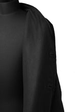 Load image into Gallery viewer, daub RAW EDGE COAT / VIRGIN WOOL (BLACK)