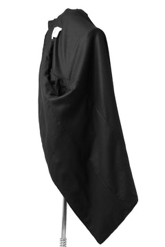 Load image into Gallery viewer, daub RAW EDGE COAT / VIRGIN WOOL (BLACK)
