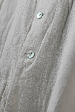 画像をギャラリービューアに読み込む, YUTA MATSUOKA round neck shirt / cotton silk nep viyella (white)