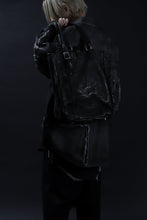 Load image into Gallery viewer, ISAMU KATAYAMA BACKLASH TOTE BAG / DOUBLE SHOULDER OBJECT DYED (BLACK) ※