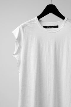 画像をギャラリービューアに読み込む, A.F ARTEFACT FRENCH SLEEVE TANK TOP / SLAB JERSEY (WHITE)