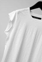 画像をギャラリービューアに読み込む, A.F ARTEFACT FRENCH SLEEVE TANK TOP / SLAB JERSEY (WHITE)