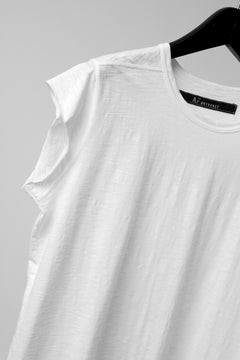 画像をギャラリービューアに読み込む, A.F ARTEFACT FRENCH SLEEVE TANK TOP / SLAB JERSEY (WHITE)