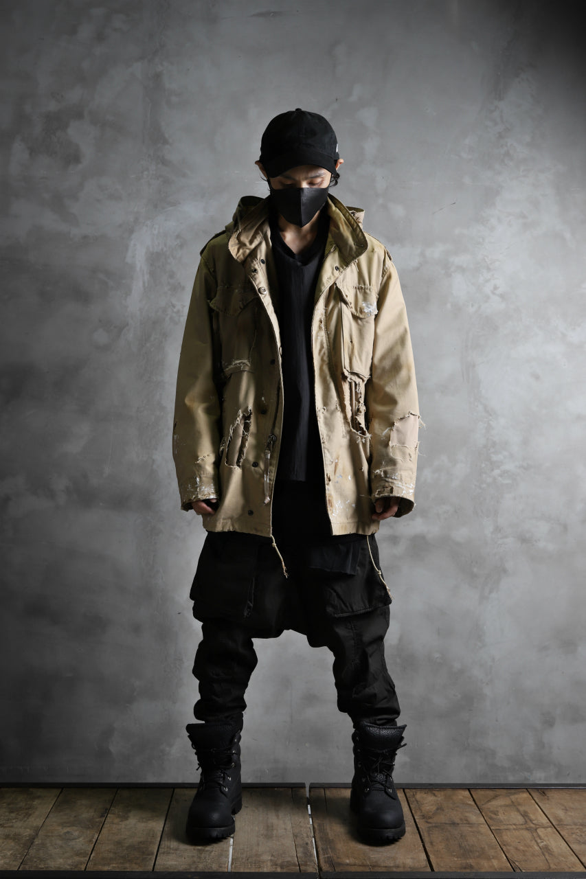 画像をギャラリービューアに読み込む, RESURRECTION HANDMADE vintage damage M-65 jacket (DESIRT BEIGE)