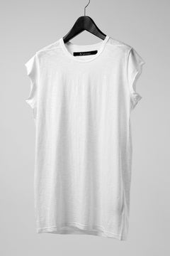 画像をギャラリービューアに読み込む, A.F ARTEFACT FRENCH SLEEVE TANK TOP / SLAB JERSEY (WHITE)