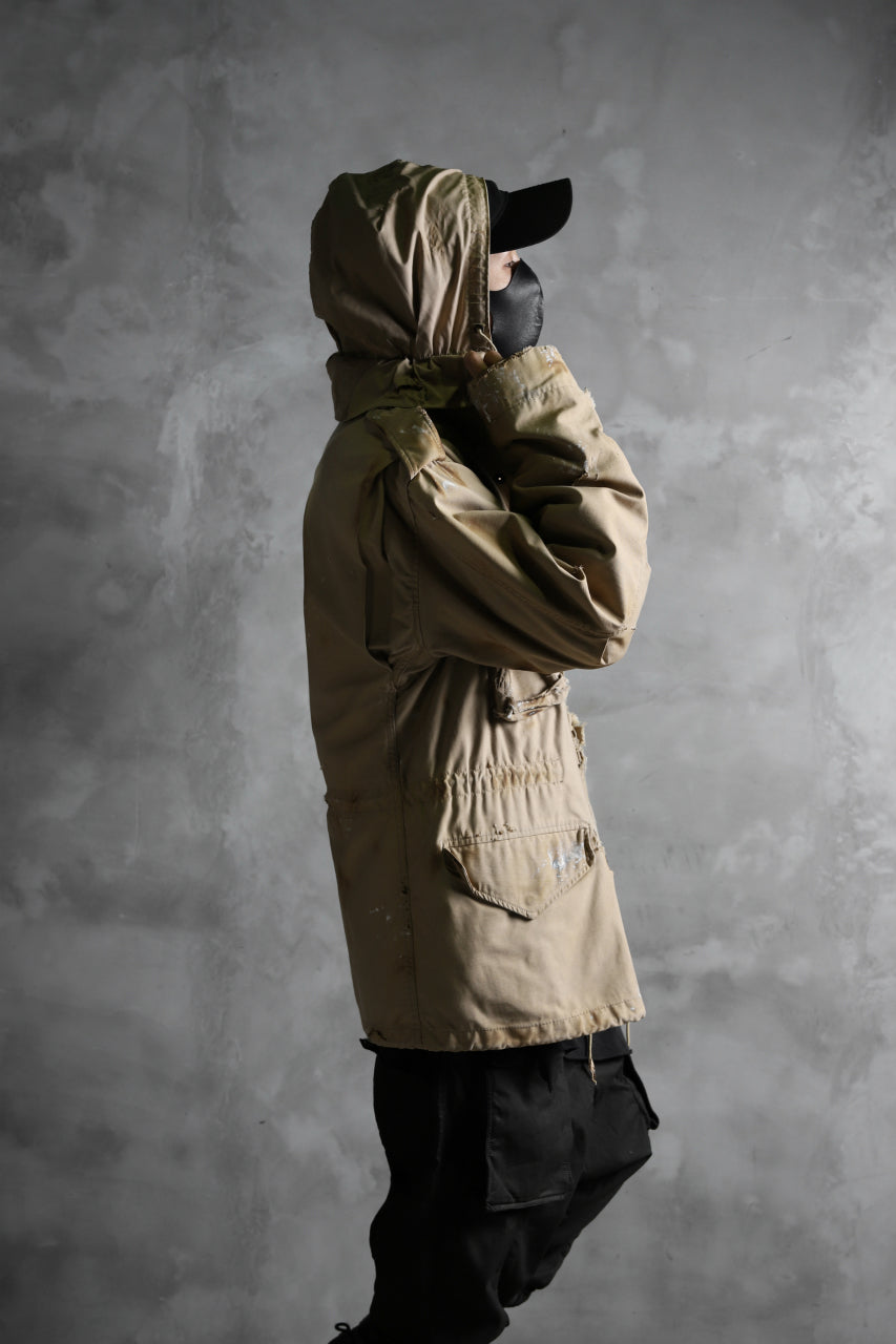 画像をギャラリービューアに読み込む, RESURRECTION HANDMADE vintage damage M-65 jacket (DESIRT BEIGE)