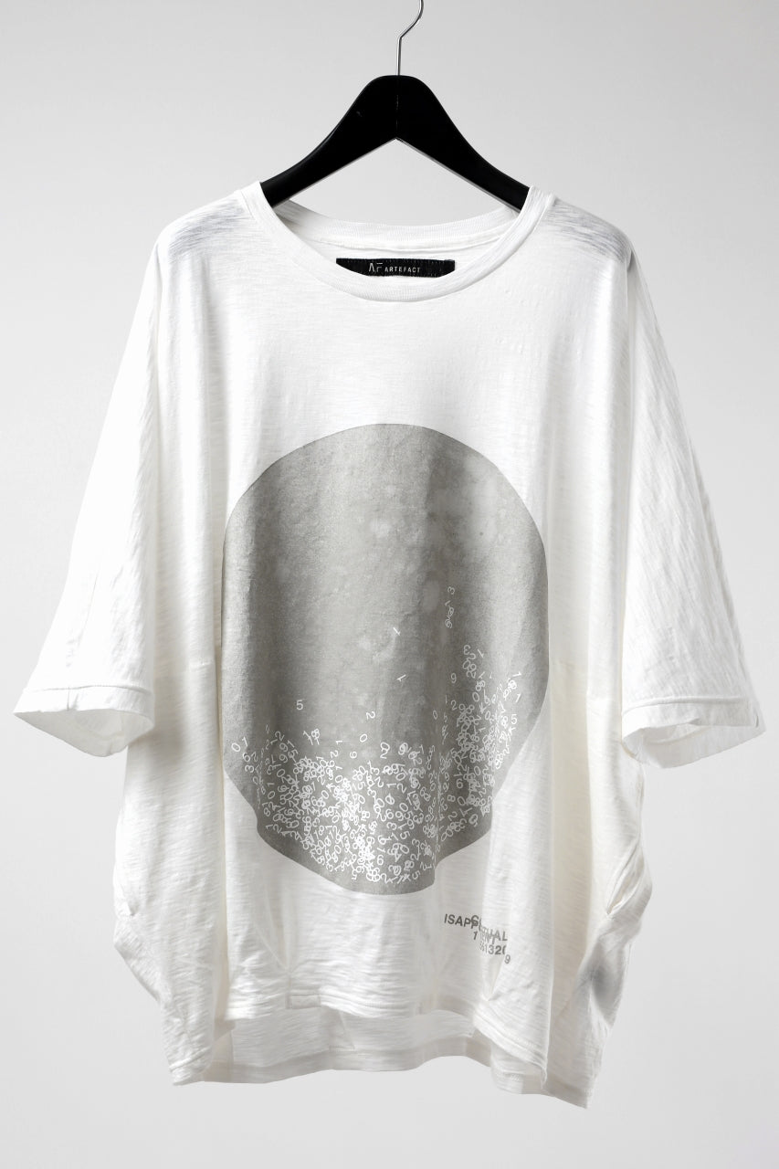 画像をギャラリービューアに読み込む, A.F ARTEFACT DOLMAN BIG TEE / ABSTRACT PRINT Ver. / SLAB JERSEY (WHITE)