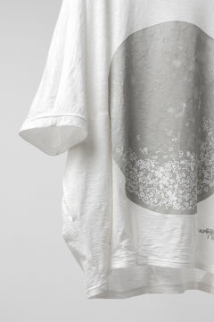 画像をギャラリービューアに読み込む, A.F ARTEFACT DOLMAN BIG TEE / ABSTRACT PRINT Ver. / SLAB JERSEY (WHITE)