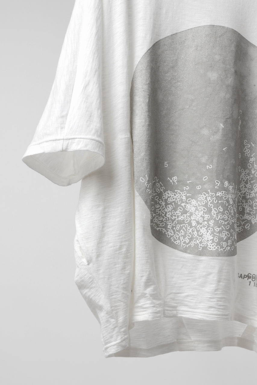 画像をギャラリービューアに読み込む, A.F ARTEFACT DOLMAN BIG TEE / ABSTRACT PRINT Ver. / SLAB JERSEY (WHITE)
