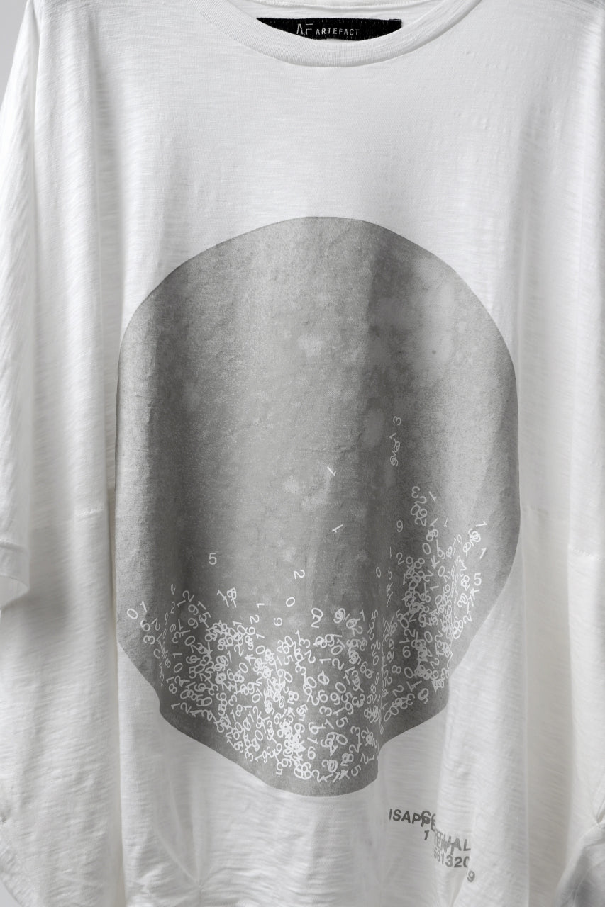 画像をギャラリービューアに読み込む, A.F ARTEFACT DOLMAN BIG TEE / ABSTRACT PRINT Ver. / SLAB JERSEY (WHITE)