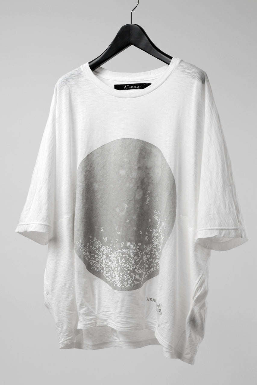画像をギャラリービューアに読み込む, A.F ARTEFACT DOLMAN BIG TEE / ABSTRACT PRINT Ver. / SLAB JERSEY (WHITE)