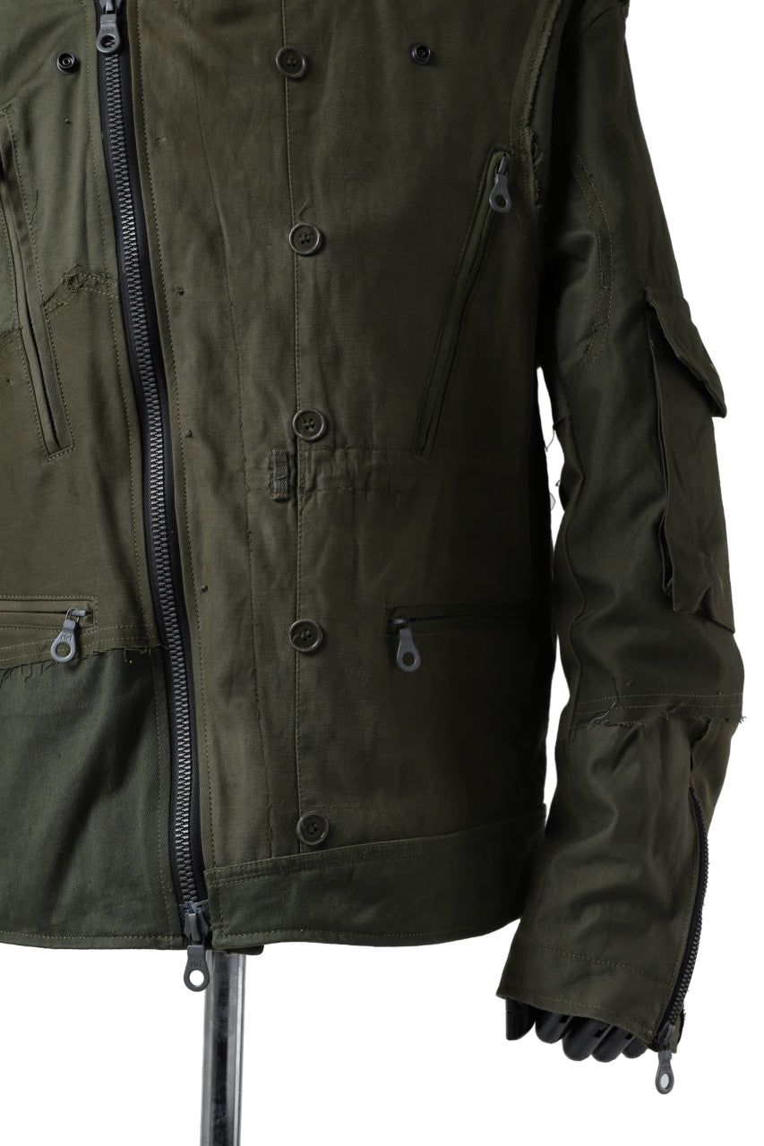 画像をギャラリービューアに読み込む, BACKLASH xx LOOM exclusive The Re-BUILD VINTAGE CUSTOM DOUBLE RIDERS JACKET (ARMY FIELD-A)