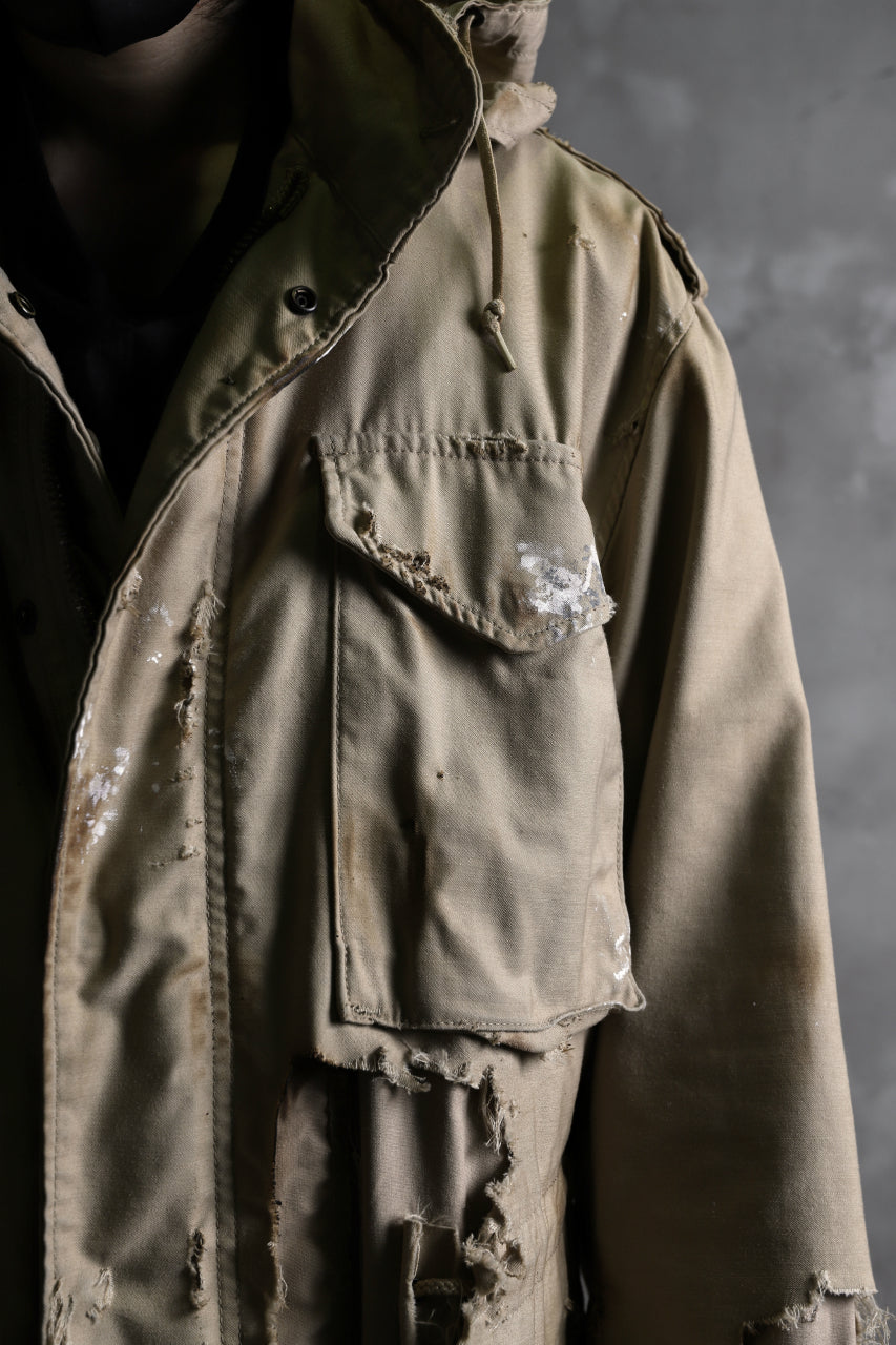 画像をギャラリービューアに読み込む, RESURRECTION HANDMADE vintage damage M-65 jacket (DESIRT BEIGE)