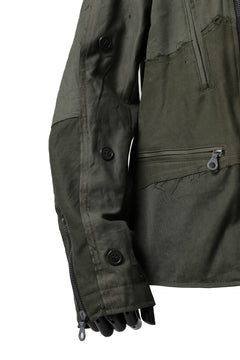 画像をギャラリービューアに読み込む, BACKLASH xx LOOM exclusive The Re-BUILD VINTAGE CUSTOM DOUBLE RIDERS JACKET (ARMY FIELD-A)