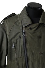 画像をギャラリービューアに読み込む, BACKLASH xx LOOM exclusive The Re-BUILD VINTAGE CUSTOM DOUBLE RIDERS JACKET (ARMY FIELD-A)