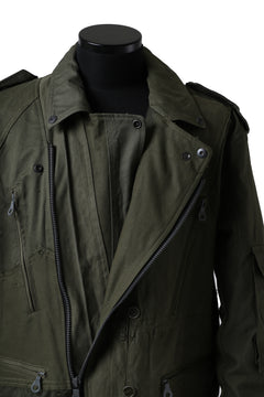 画像をギャラリービューアに読み込む, BACKLASH xx LOOM exclusive The Re-BUILD VINTAGE CUSTOM DOUBLE RIDERS JACKET (ARMY FIELD-A)