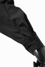 画像をギャラリービューアに読み込む, Y's TIE COLLAR LONG SHIRT / COTTON BROAD (BLACK)