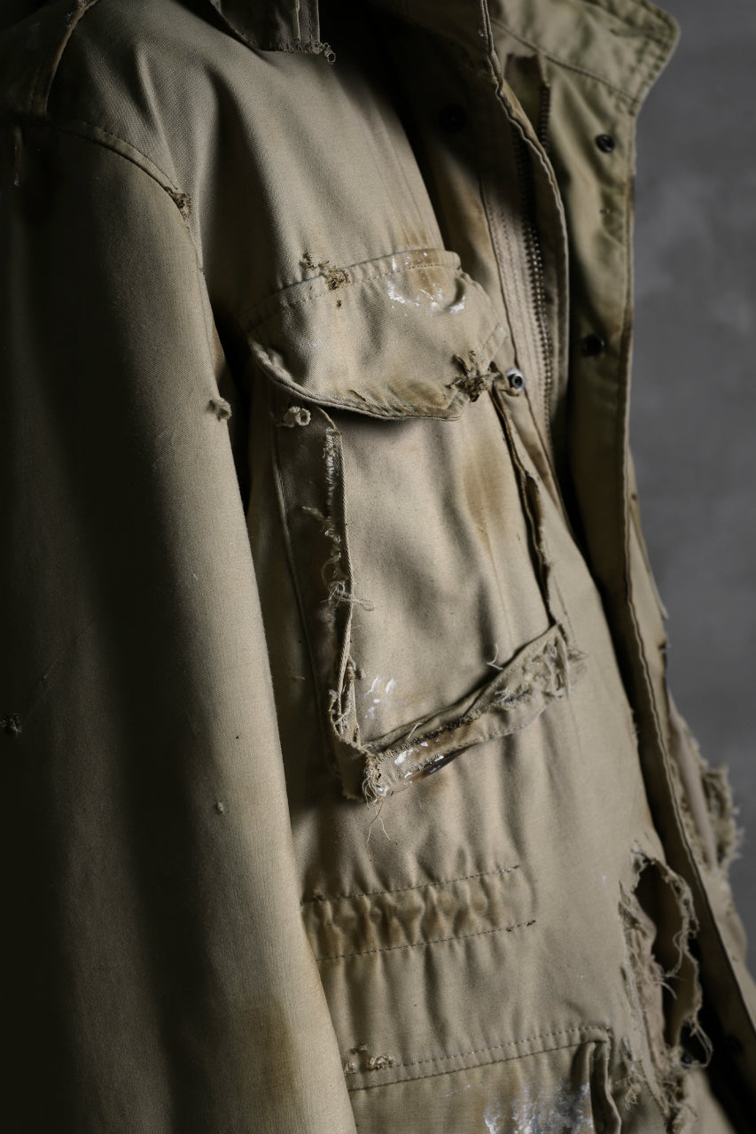 画像をギャラリービューアに読み込む, RESURRECTION HANDMADE vintage damage M-65 jacket (DESIRT BEIGE)