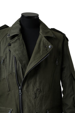 画像をギャラリービューアに読み込む, BACKLASH xx LOOM exclusive The Re-BUILD VINTAGE CUSTOM DOUBLE RIDERS JACKET (ARMY FIELD-A)