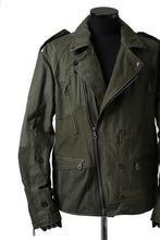 画像をギャラリービューアに読み込む, BACKLASH xx LOOM exclusive The Re-BUILD VINTAGE CUSTOM DOUBLE RIDERS JACKET (ARMY FIELD-A)