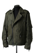 画像をギャラリービューアに読み込む, BACKLASH xx LOOM exclusive The Re-BUILD VINTAGE CUSTOM DOUBLE RIDERS JACKET (ARMY FIELD-A)