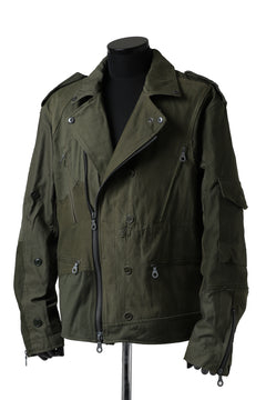 画像をギャラリービューアに読み込む, BACKLASH xx LOOM exclusive The Re-BUILD VINTAGE CUSTOM DOUBLE RIDERS JACKET (ARMY FIELD-A)