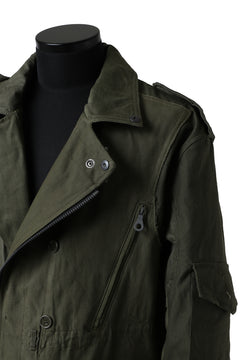 画像をギャラリービューアに読み込む, BACKLASH xx LOOM exclusive The Re-BUILD VINTAGE CUSTOM DOUBLE RIDERS JACKET (ARMY FIELD-A)