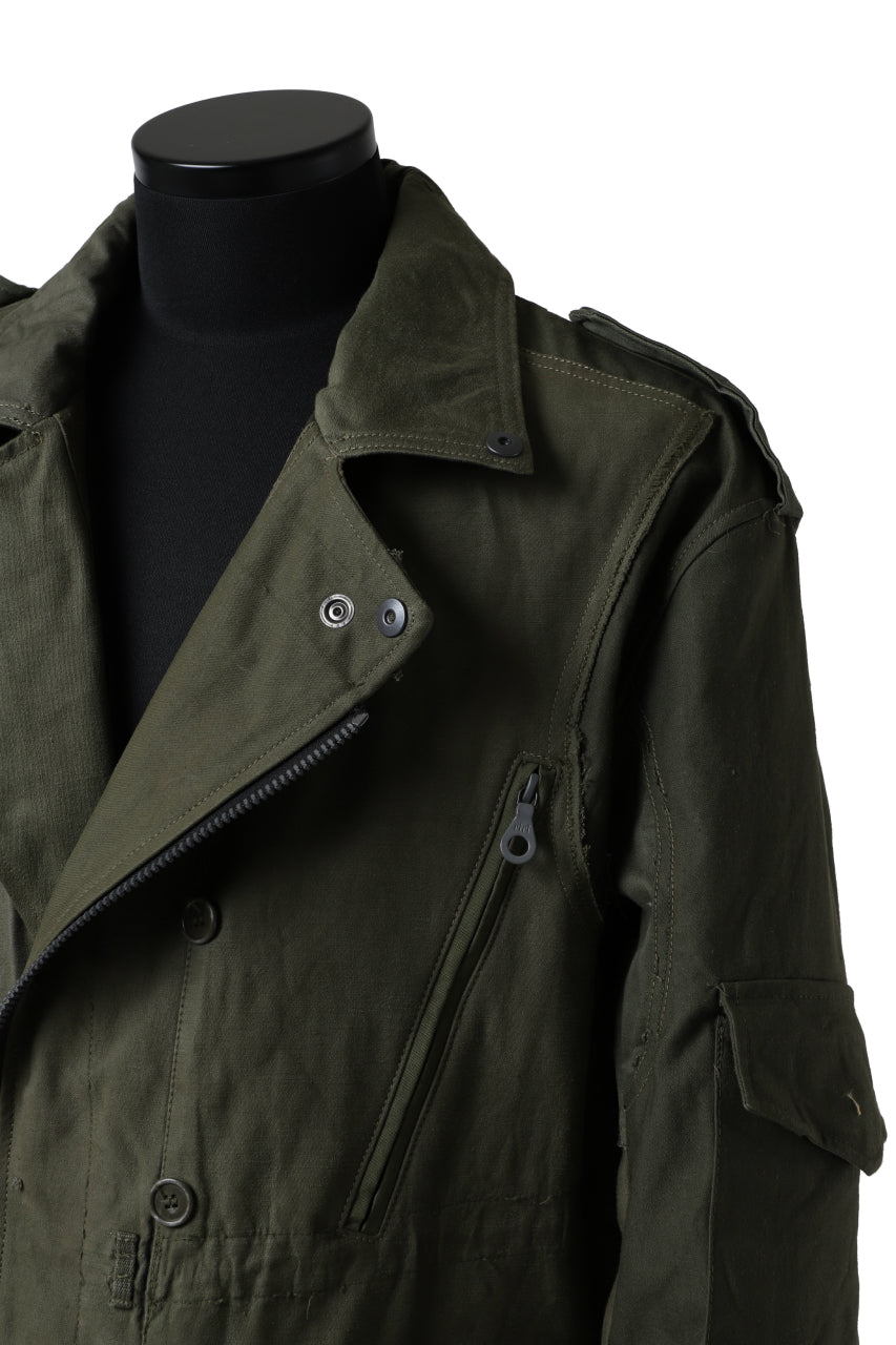 画像をギャラリービューアに読み込む, BACKLASH xx LOOM exclusive The Re-BUILD VINTAGE CUSTOM DOUBLE RIDERS JACKET (ARMY FIELD-A)