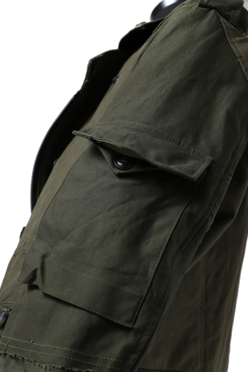 画像をギャラリービューアに読み込む, BACKLASH xx LOOM exclusive The Re-BUILD VINTAGE CUSTOM DOUBLE RIDERS JACKET (ARMY FIELD-A)