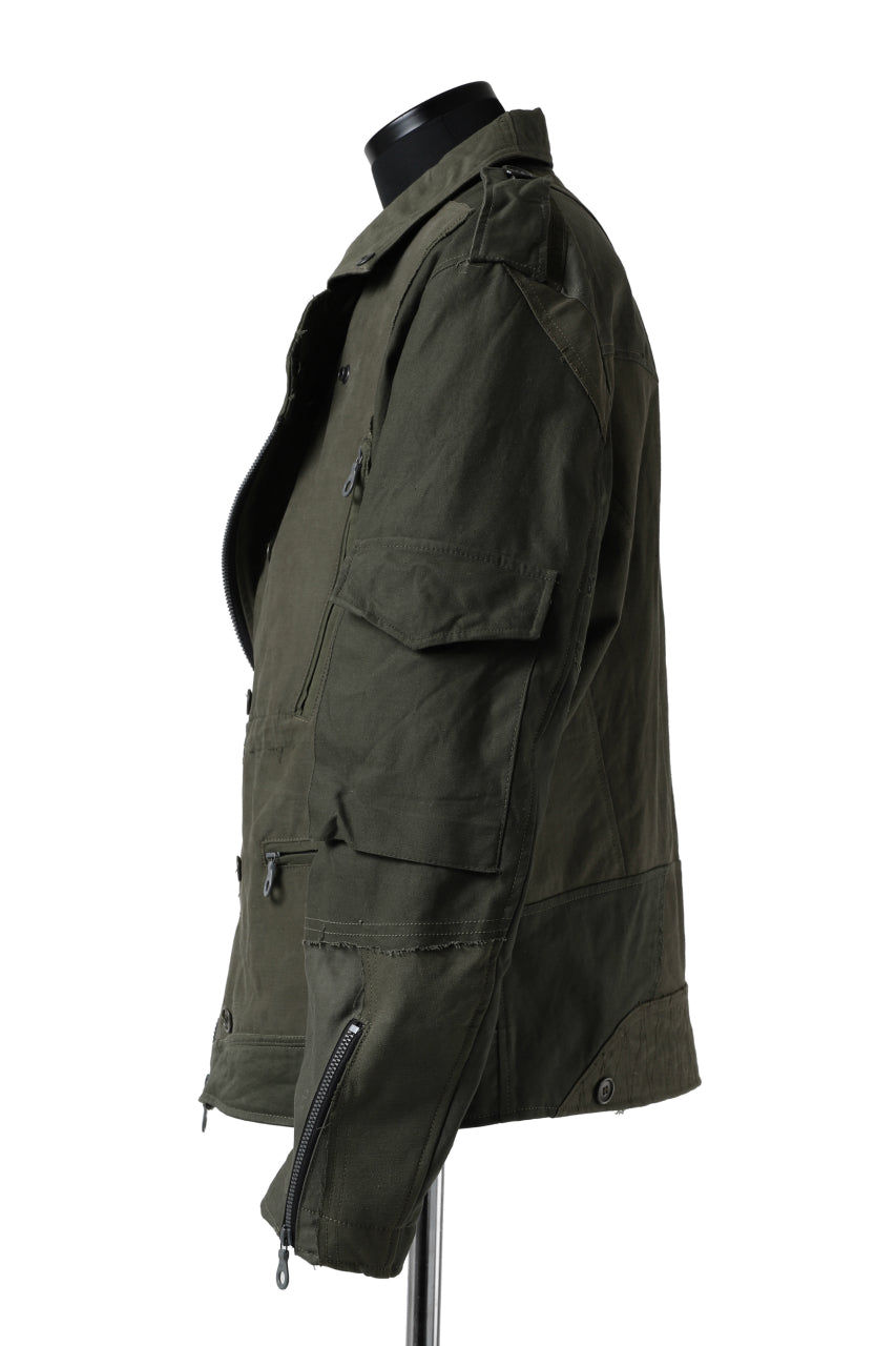 画像をギャラリービューアに読み込む, BACKLASH xx LOOM exclusive The Re-BUILD VINTAGE CUSTOM DOUBLE RIDERS JACKET (ARMY FIELD-A)