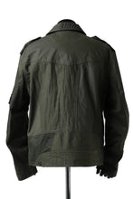 画像をギャラリービューアに読み込む, BACKLASH xx LOOM exclusive The Re-BUILD VINTAGE CUSTOM DOUBLE RIDERS JACKET (ARMY FIELD-A)