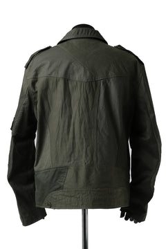 画像をギャラリービューアに読み込む, BACKLASH xx LOOM exclusive The Re-BUILD VINTAGE CUSTOM DOUBLE RIDERS JACKET (ARMY FIELD-A)