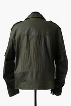 画像をギャラリービューアに読み込む, BACKLASH xx LOOM exclusive The Re-BUILD VINTAGE CUSTOM DOUBLE RIDERS JACKET (ARMY FIELD-A)