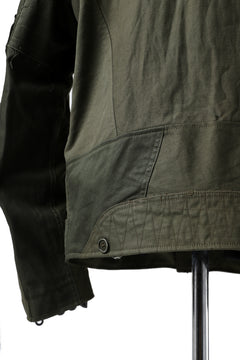 画像をギャラリービューアに読み込む, BACKLASH xx LOOM exclusive The Re-BUILD VINTAGE CUSTOM DOUBLE RIDERS JACKET (ARMY FIELD-A)