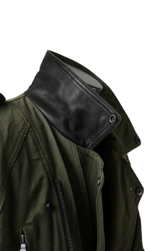 画像をギャラリービューアに読み込む, BACKLASH xx LOOM exclusive The Re-BUILD VINTAGE CUSTOM DOUBLE RIDERS JACKET (ARMY FIELD-A)