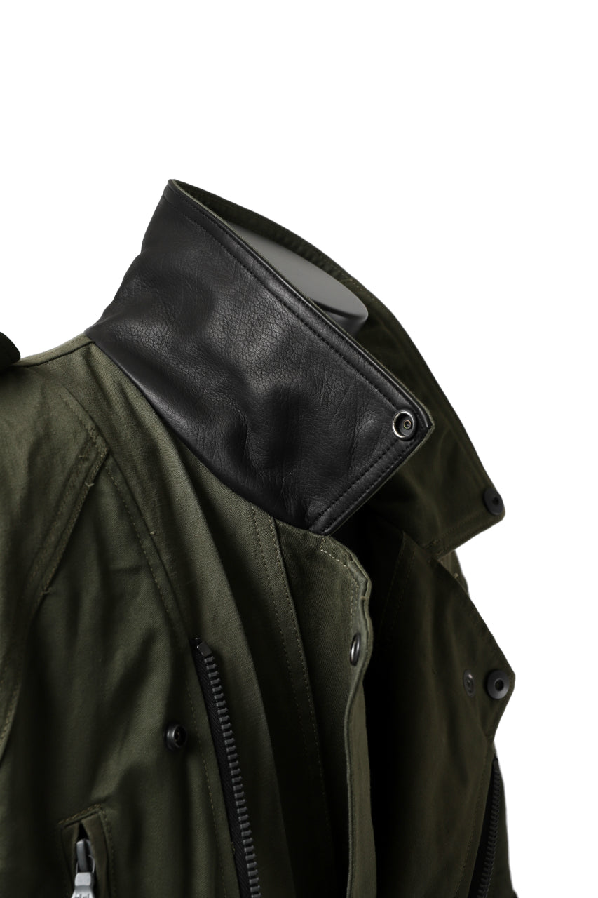 画像をギャラリービューアに読み込む, BACKLASH xx LOOM exclusive The Re-BUILD VINTAGE CUSTOM DOUBLE RIDERS JACKET (ARMY FIELD-A)