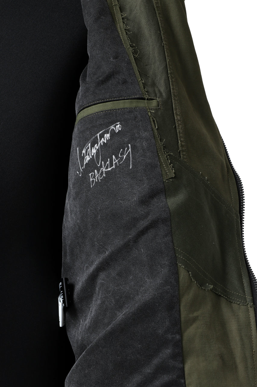 画像をギャラリービューアに読み込む, BACKLASH xx LOOM exclusive The Re-BUILD VINTAGE CUSTOM DOUBLE RIDERS JACKET (ARMY FIELD-A)