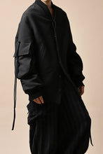 画像をギャラリービューアに読み込む, SOSNOVSKA exclusive WIDE PATCH POCKET BOMBER JACKET (BLACK)