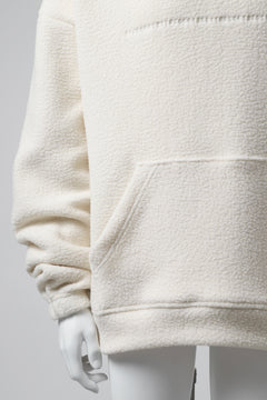 画像をギャラリービューアに読み込む, A.F ARTEFACT "FLUFFY" EMBROIDERED HOODIE / BomberFLEECE (IVORY)