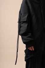 画像をギャラリービューアに読み込む, SOSNOVSKA exclusive WIDE PATCH POCKET BOMBER JACKET (BLACK)