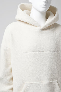 画像をギャラリービューアに読み込む, A.F ARTEFACT "FLUFFY" EMBROIDERED HOODIE / BomberFLEECE (IVORY)