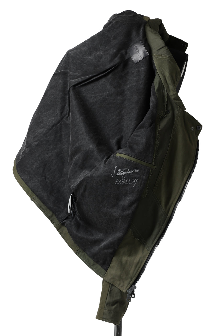 画像をギャラリービューアに読み込む, BACKLASH xx LOOM exclusive The Re-BUILD VINTAGE CUSTOM DOUBLE RIDERS JACKET (ARMY FIELD-A)