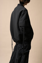 画像をギャラリービューアに読み込む, SOSNOVSKA exclusive WIDE PATCH POCKET BOMBER JACKET (BLACK)